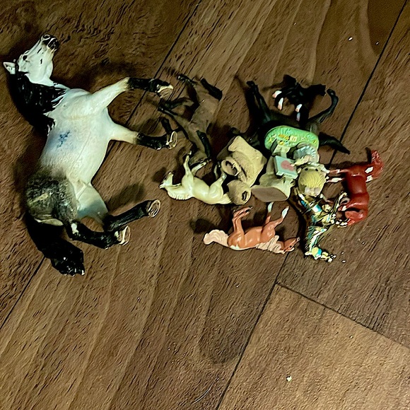 Mini horses and schleich horse